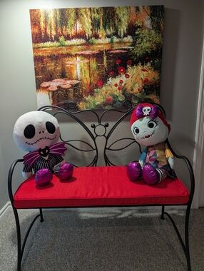 New DISNEY Nightmare Before Christmas Jumbo Jack and Sally 28" Plush Set of 2